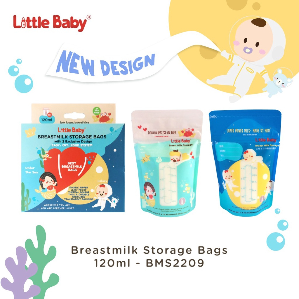 Little Baby - Breastmilk Thermal Sensor Bags Kantong ASI BMS2209 120ml