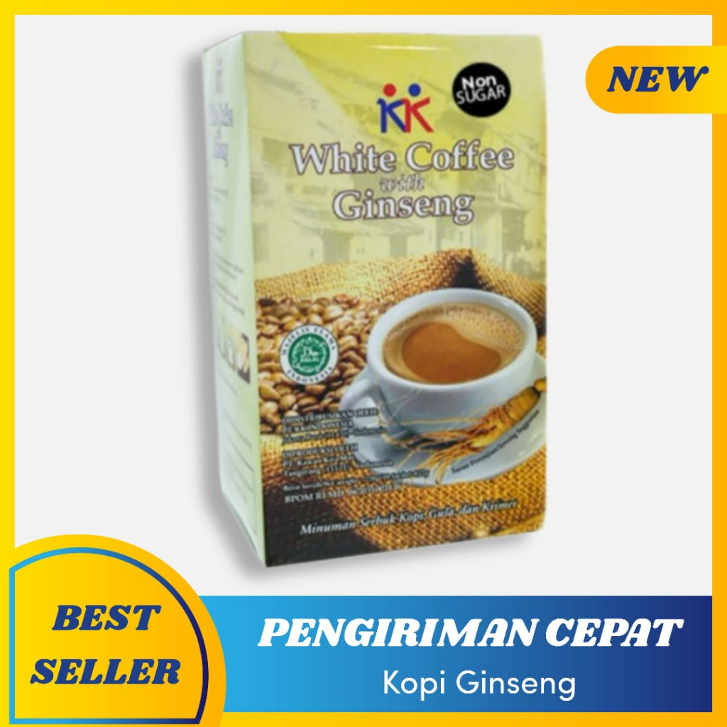 

Kopi Ginseng Non Sugar White Coffee With Ginseng Minuman Serbuk Kopi Dengan Krimer Dapat Meningkatkan Stamina KK Indonesia