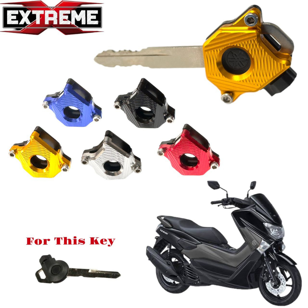 COVER KUNCI NMAX-AEROX NEW-LEXI-MIOM3-MIOZ-FINO125-MIOS-SOUL GT 125 COVER TUTUP KEPALA KUNCI CNC YAMAHA MATIC