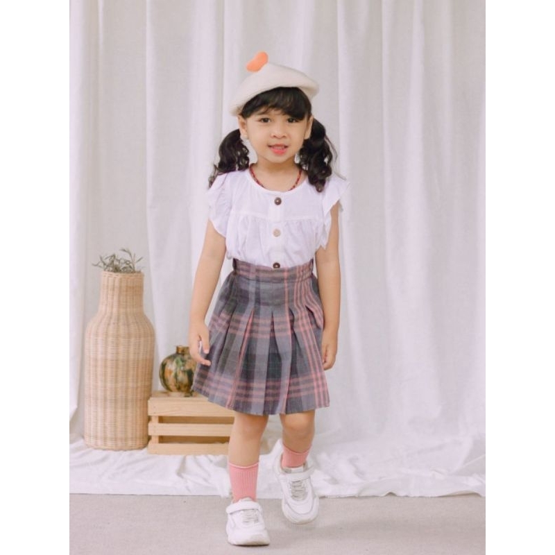 ROK ANAK YUKI SKIRT USIA 1 2 3 4 5 6 tahun - MODEL ROK TENIS