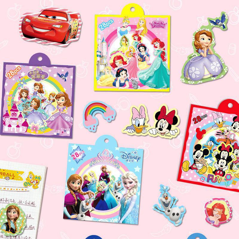 Sticker Pack Karakter Frozen Mickey Minnie Mouse Sofia Cars Paw Patrol Anpanman Tsum Tsum Princess Stitch