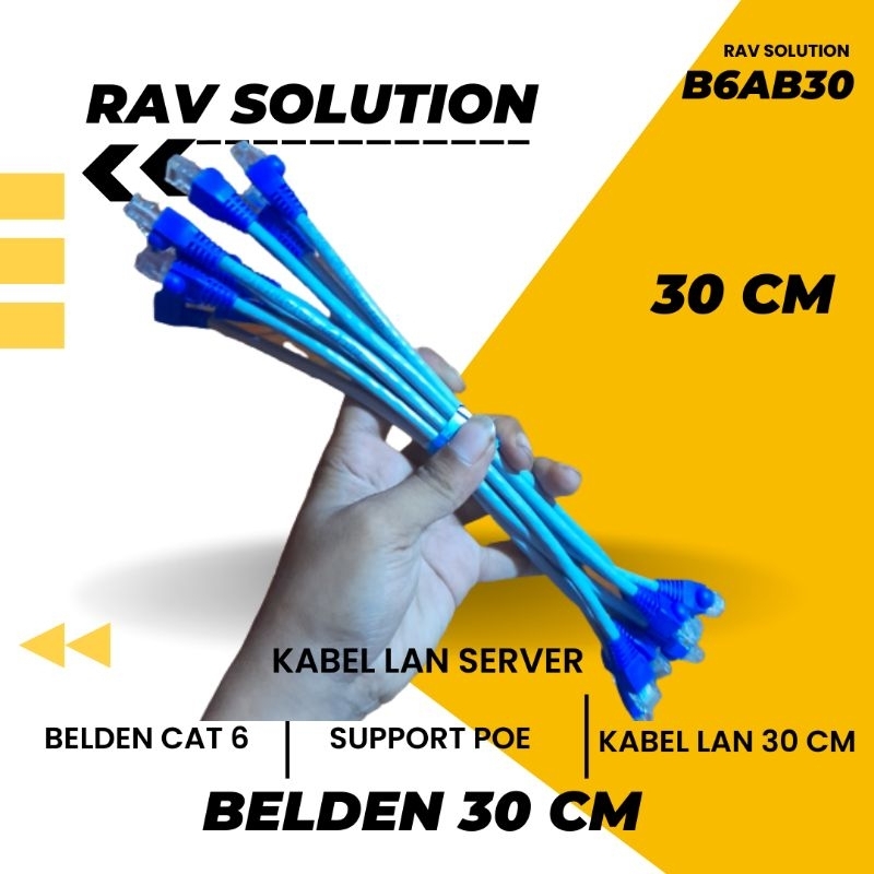 KABEL LAN SERVER GIGABYTE BELDEN GIGABYTE CAT 6 CUSTOM RAV SOLUTION BAB00