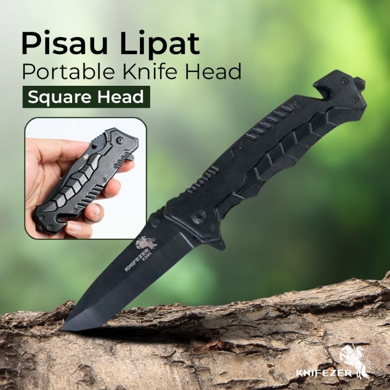 Bassic Pisau Dapur Lipat Boker Knifezer Outdoor Survival CS GO Pointed Head Stainless 