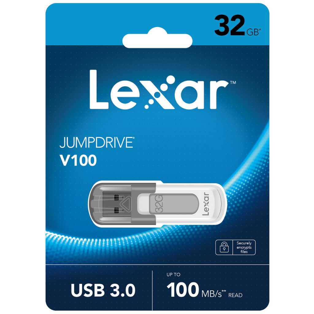 Lexar JumpDrive V100 USB Flashdisk / Flash Disk 32Gb USB 3.0