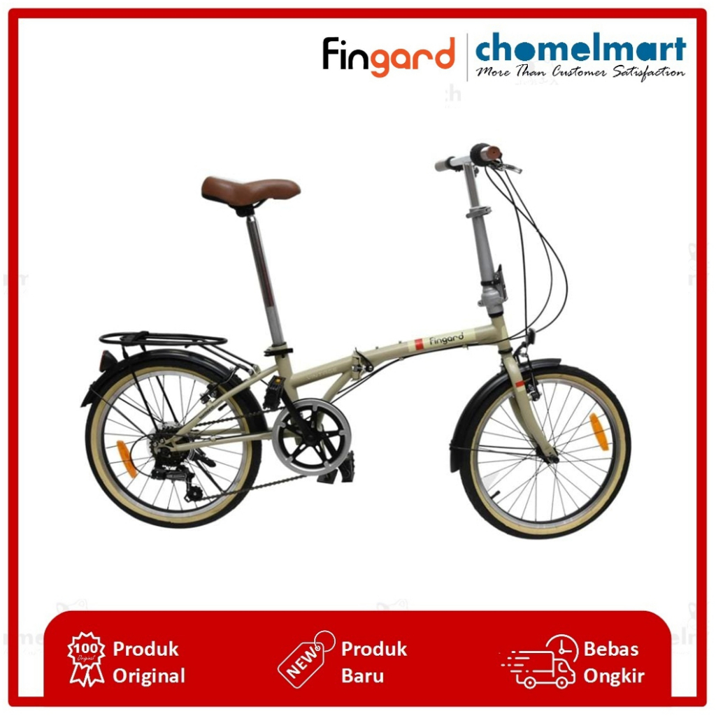 Fingard Sepeda Lipat Vintage 20 Inci – Cokelat