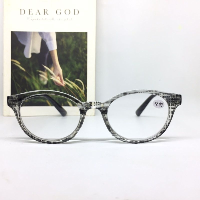 ES090 Kacamata Baca (plus) +1.00 sd +3.00 Kacamata Baca Oval Cowok Cewek
