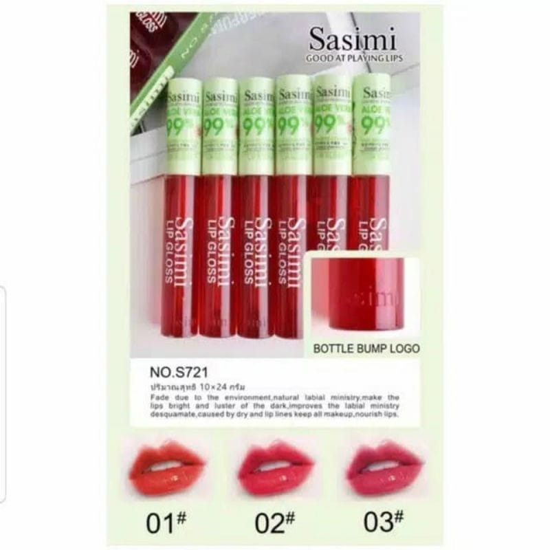 ECER - LIPTINT SASIMI ALOE VERA LIPGLOSS BIBIR