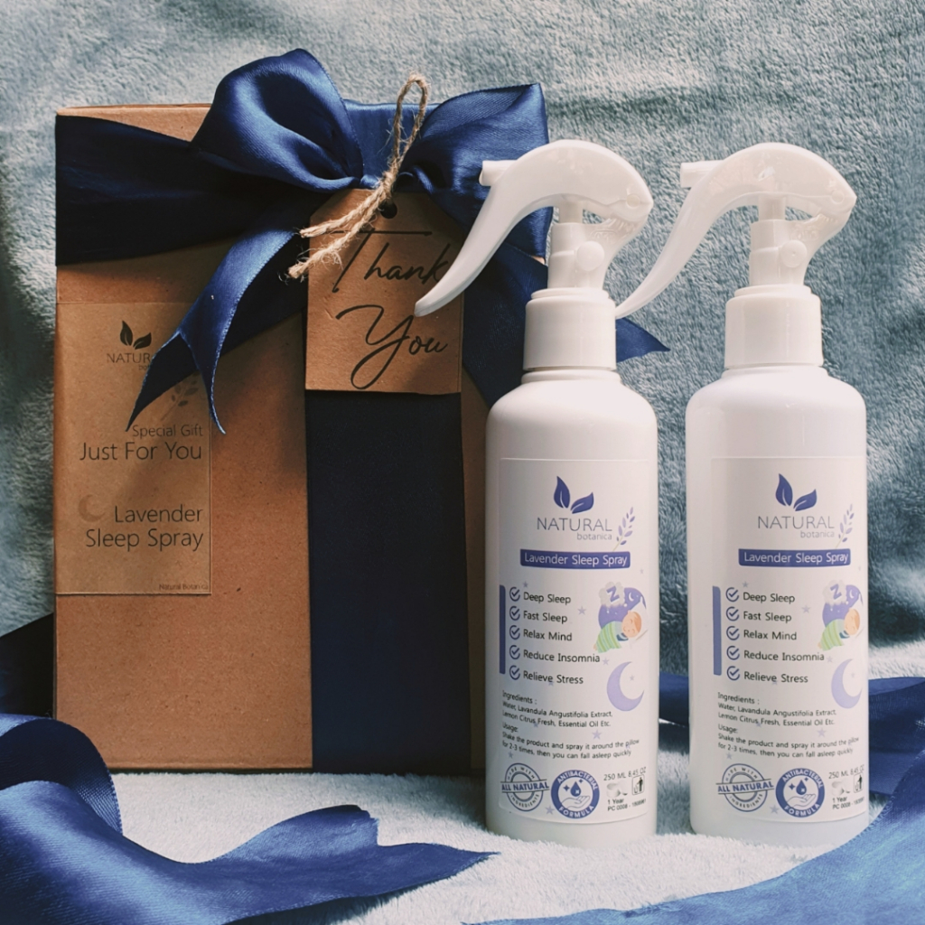 Natural Botanica Lavender Sleep Spray Parcel Hadiah Gift Hampers Pernikahan, Kado Ulang Tahun, Birthday Gift , Hamper Wisuda  Spesial Parcel Kado Lebaran / Hampers Idul Fitri