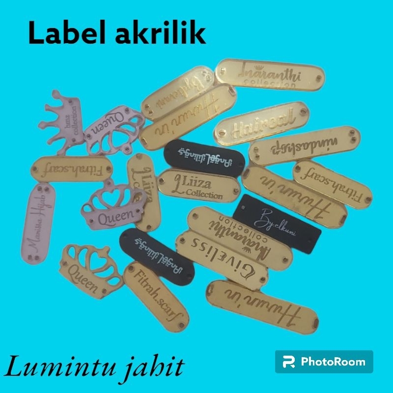 

label akrilik