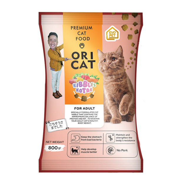 MAKANAN KUCING ORI CAT ADULT FRESH PACK  800GR