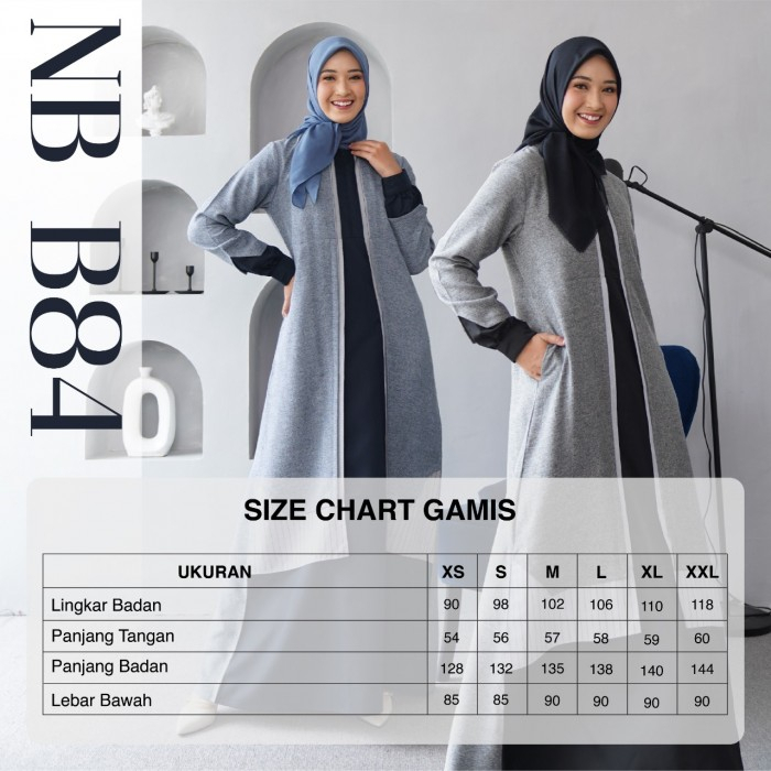 GAMIS NIBRAS NB B81 BLUE TERBARU