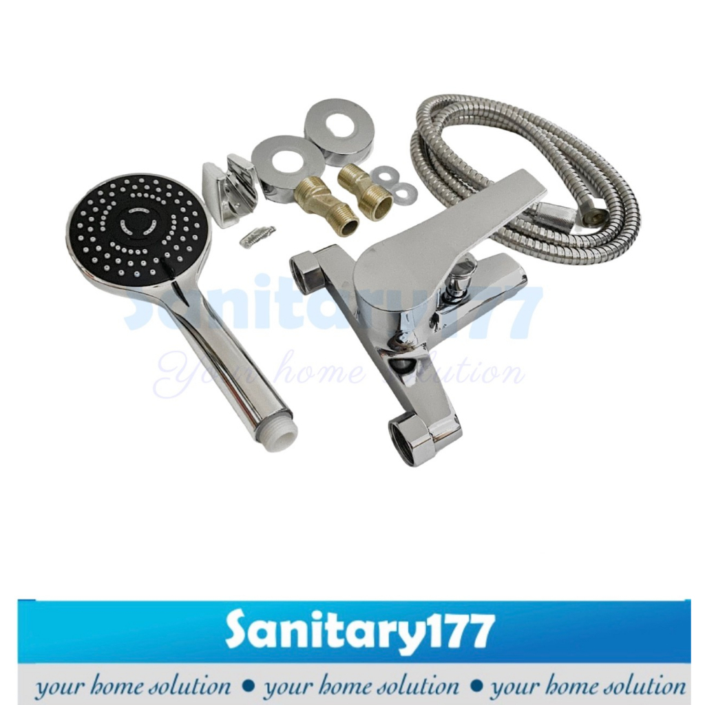 Kran panas dingin bathtub murah s14a keran air mixer shower mandi complete semprotan minimalis mumer stainless