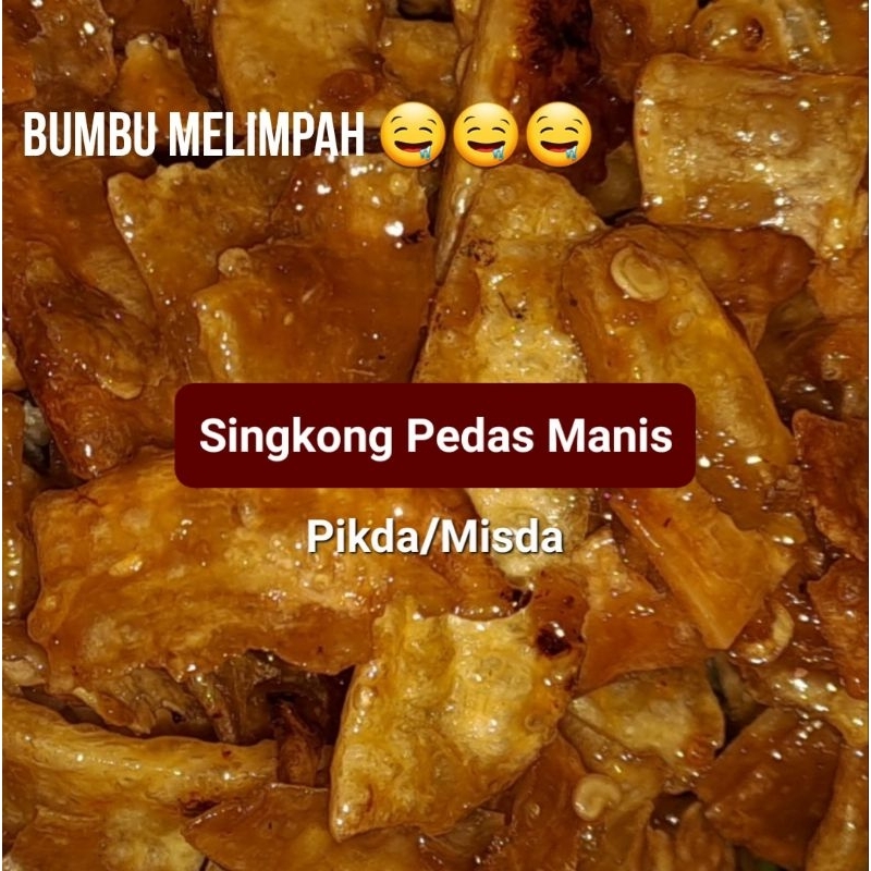

San's Snack | Keripik Singkong Pedas Manis| Manggleng | Keripik Singkong Pikda Misda| Keripik singkong karamel pedas | Keripik lengket