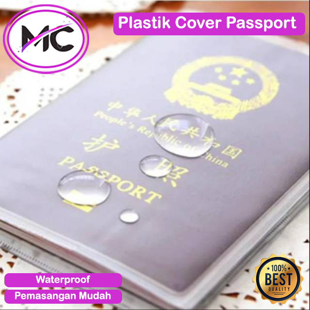 Sampul Plastik Paspor Tebal Cover Passport Buku Pernikahan Waterproof