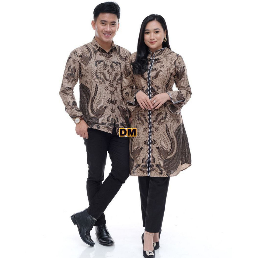 COUPLE TUNIK SARIMBIT BATIK TERBARU ATASAN BATIK WANITA ZIPER DEPAN BUSUI FRIENDLY SIZE JUMBO