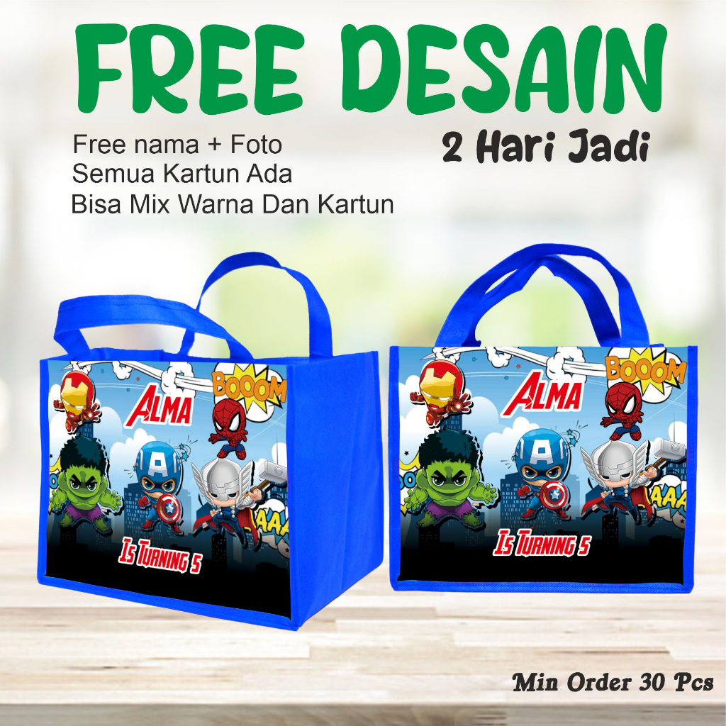 

TAS BENTO GOODIE BAG-SOVENIR ULANG TAHUN ANAK-TAS ULANG TAHUN BISA LANGSUNG CEK OUT-SUDAH BER RESLETING