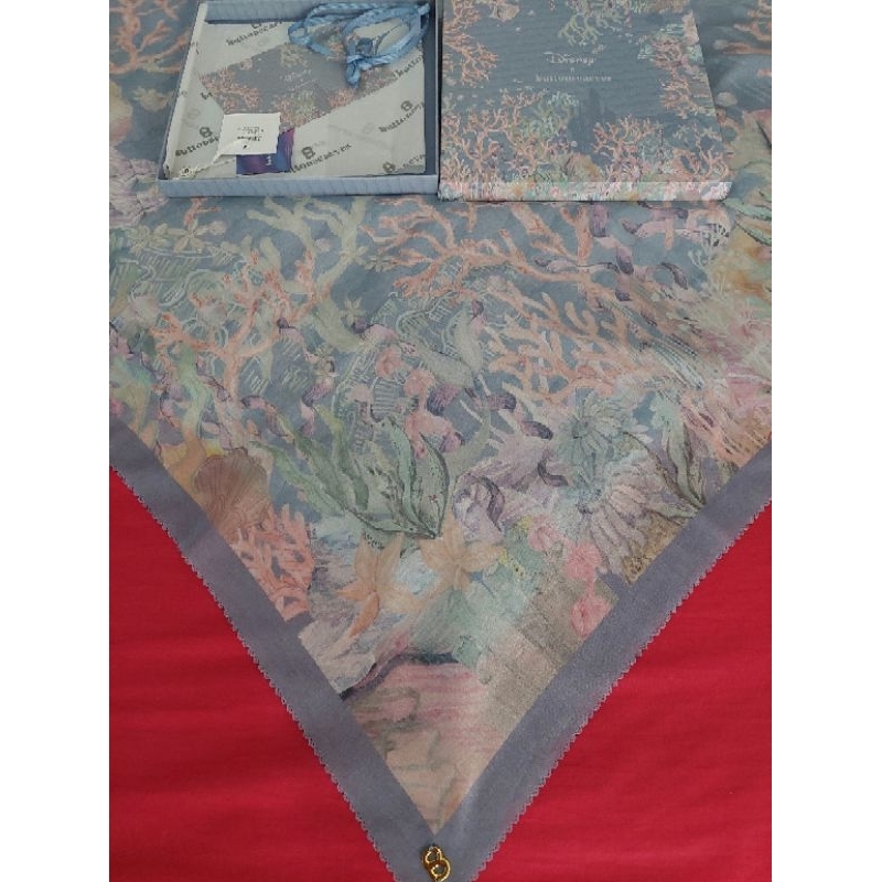 Preloved buttonscarves the little mermaid (blue)