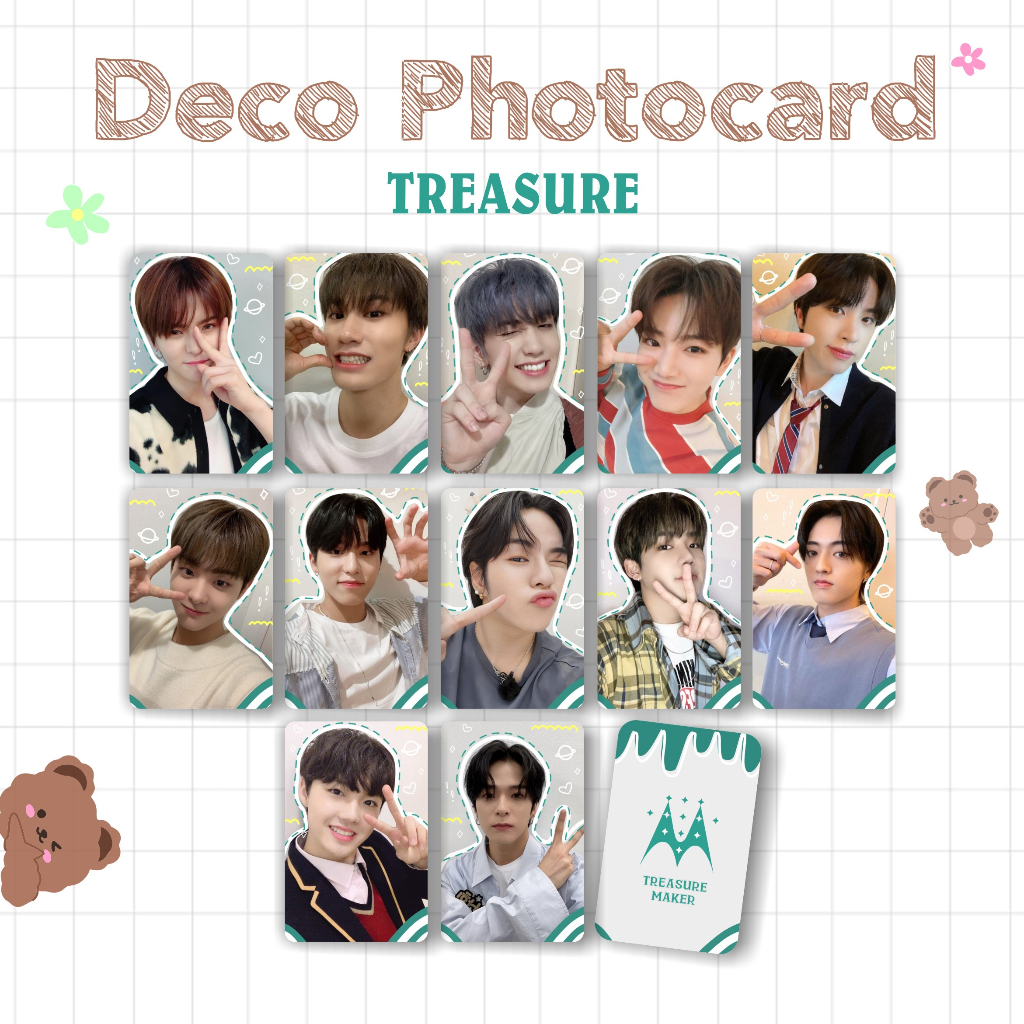 Photocard PC Premium hologram TREASURE all member SET