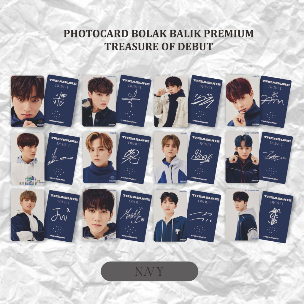 Photocard PC Premium hologram TREASURE all member SET