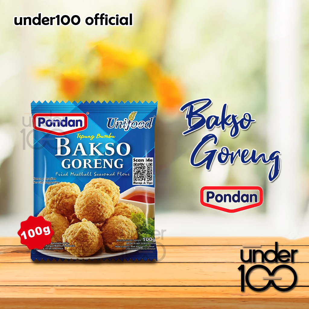 ❤ UNDER100 ❤ PONDAN Tepung Bumbu Bakso Goreng 100g | Ala Kentucky 80g | Hot Spicy 80g | Bumbu Instant | Fried Meatball Seasoned Flour