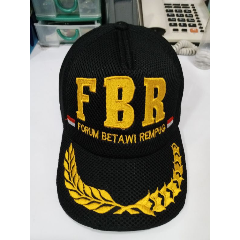 topi FBR  hitam