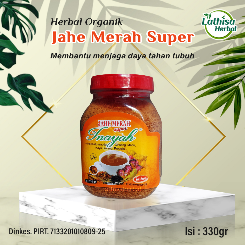 

Jahe Merah Plus Habbat Madu Ginseng Propolis Stamina Imunitas Inayah Toples