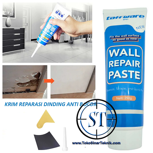 Swift Krim Reparasi Anti Bocor Paste Dempul Tembok Retak Plamir Dinding 250gr Wall Wall Repair Crack Pasta Cream Instant