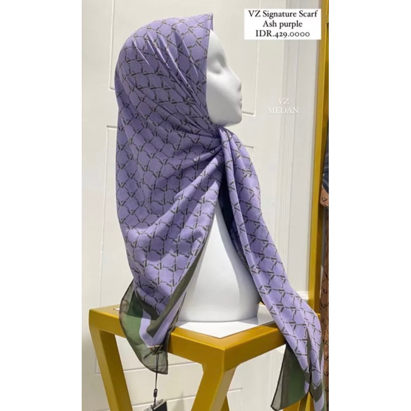 vivizubedi New monogram scarf edisi terbaru
