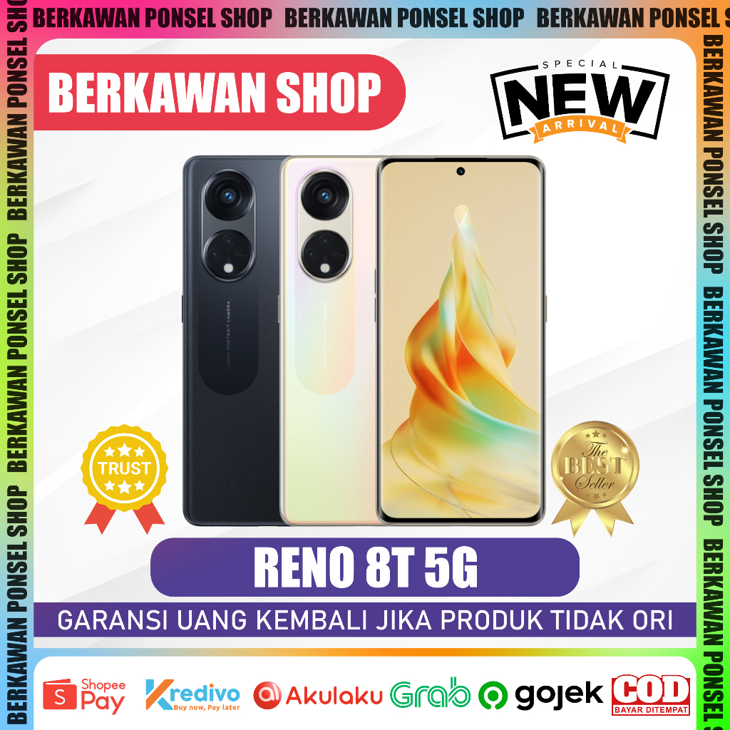 OPPO RENO 8T 5G 8/128GB GARANSI RESMI OPPO RESMI