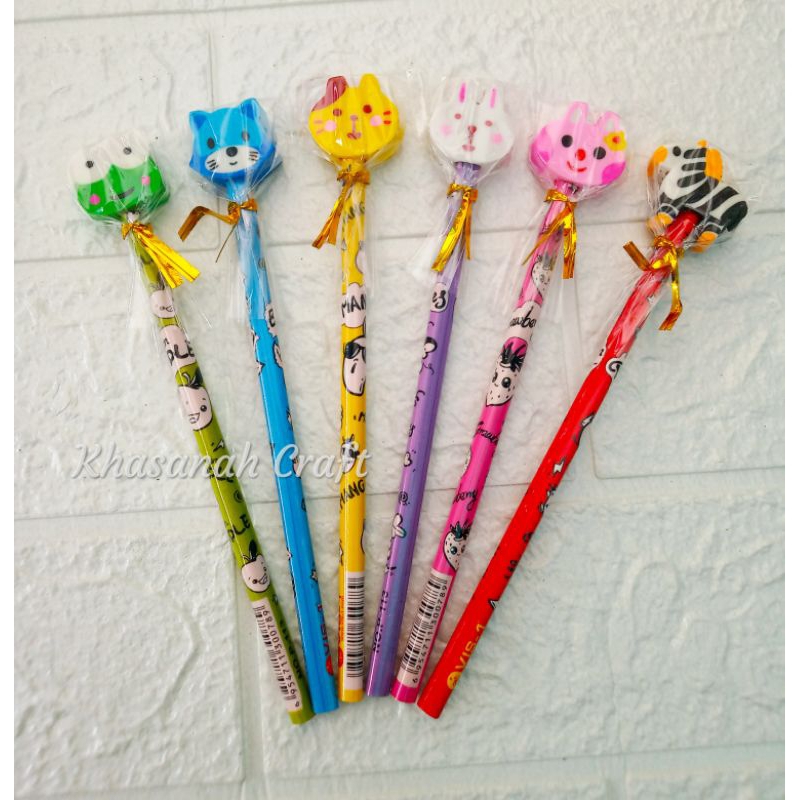 

pensil penghapus karakter / pensil penghapus murah