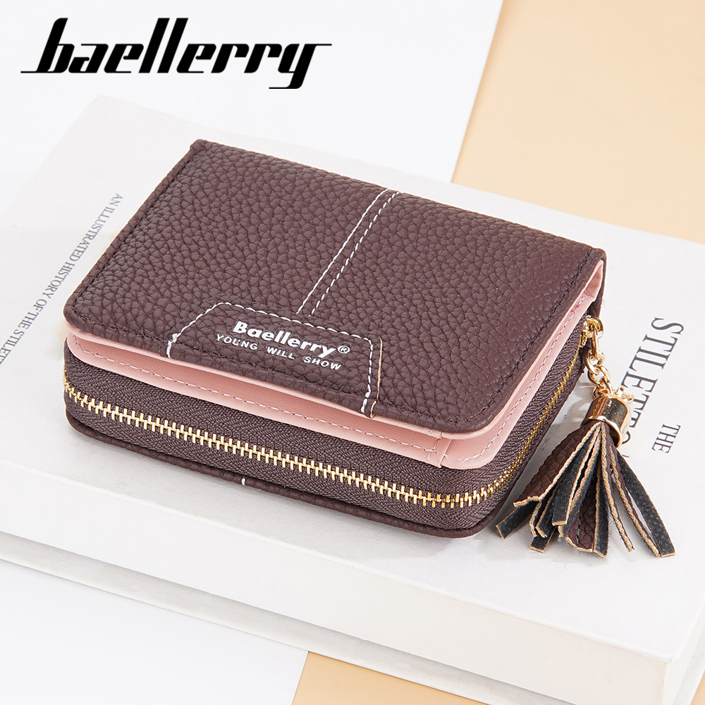 BAELLERRY N1859 Dompet Wanita Kecil Dompet Lipat Bahan Kulit PU Leather Premium WATCHKITE WKOS