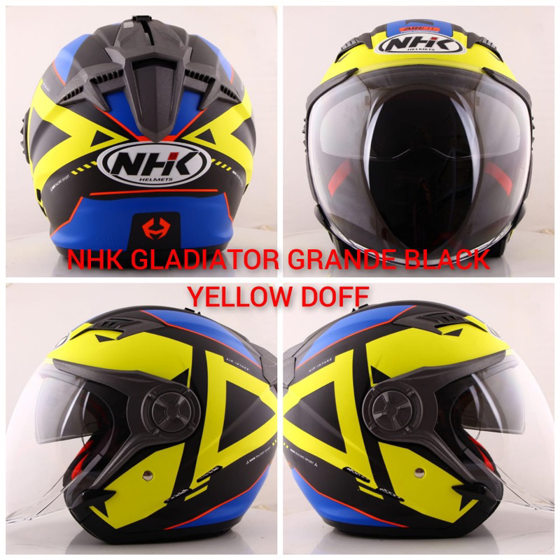 HELM NHK GLADIATOR MOTIF TERBARU DOUBLE VISOR