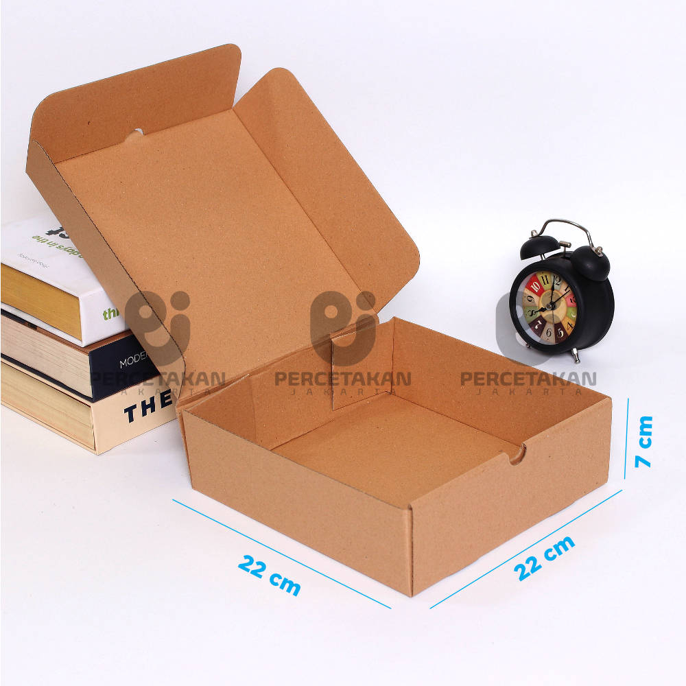 

Kardus Corrugated 22x22x7 CM | Die Cut | Kotak Karton | Box Packing Souvenir Pizza
