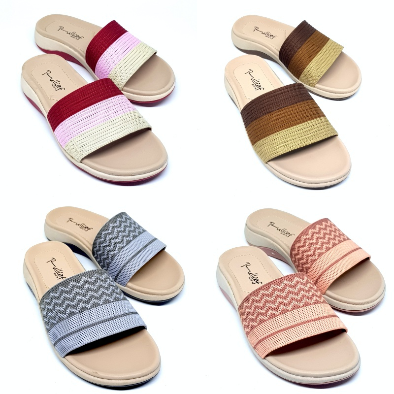 Rullief Kids FGR Sandal Selop Knitting Anak Cewek Premium - Sendal Slip Rajut Anak Perempuan Korea T