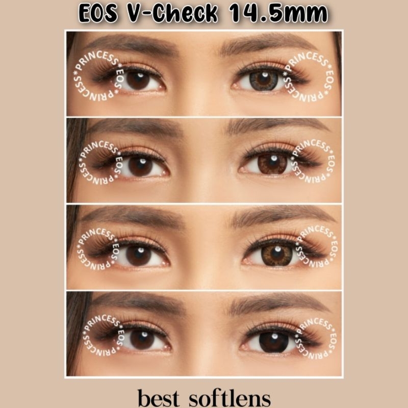 EOS V-Check normal sampai minus -10 / softlens 14.5mm/ softlens natural