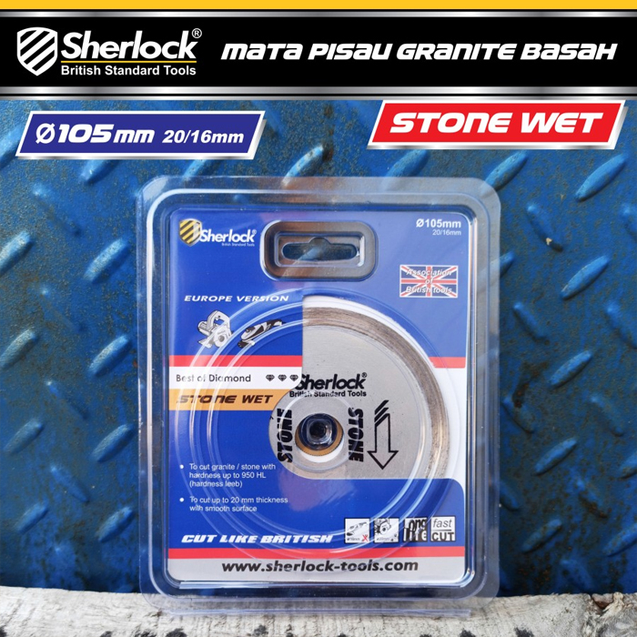 Diamond Wheel (Wet 4&quot;) Sherlock Mata Pisau Potong Granite Basah Stone