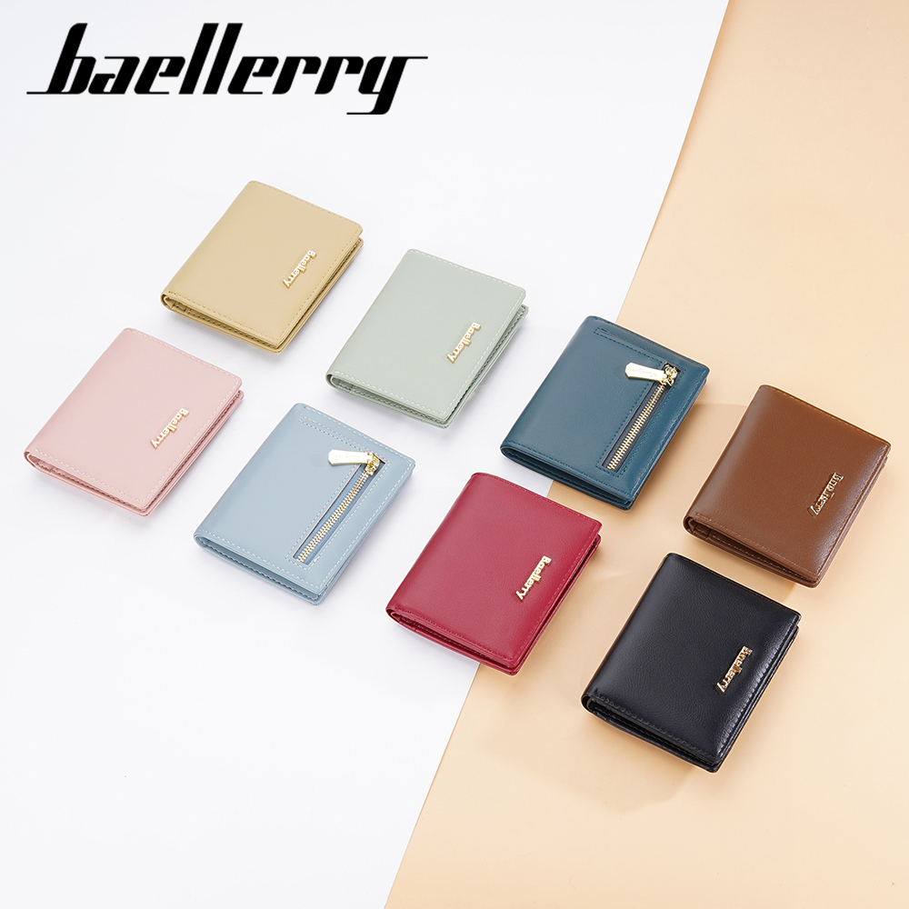 BAELLERRY NR097 Dompet Wanita Kecil Dompet Lipat Bahan Kulit PU Leather Premium WATCHKITE WKOS