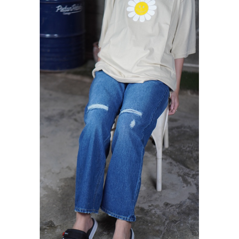 Celana Jeans BYAZ Women Joger Riped