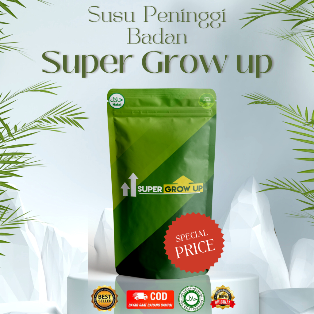 

SUPER GROW UP SUSU – Peninggi Badan Original Terlaris / susu penambah tinggi badan COD