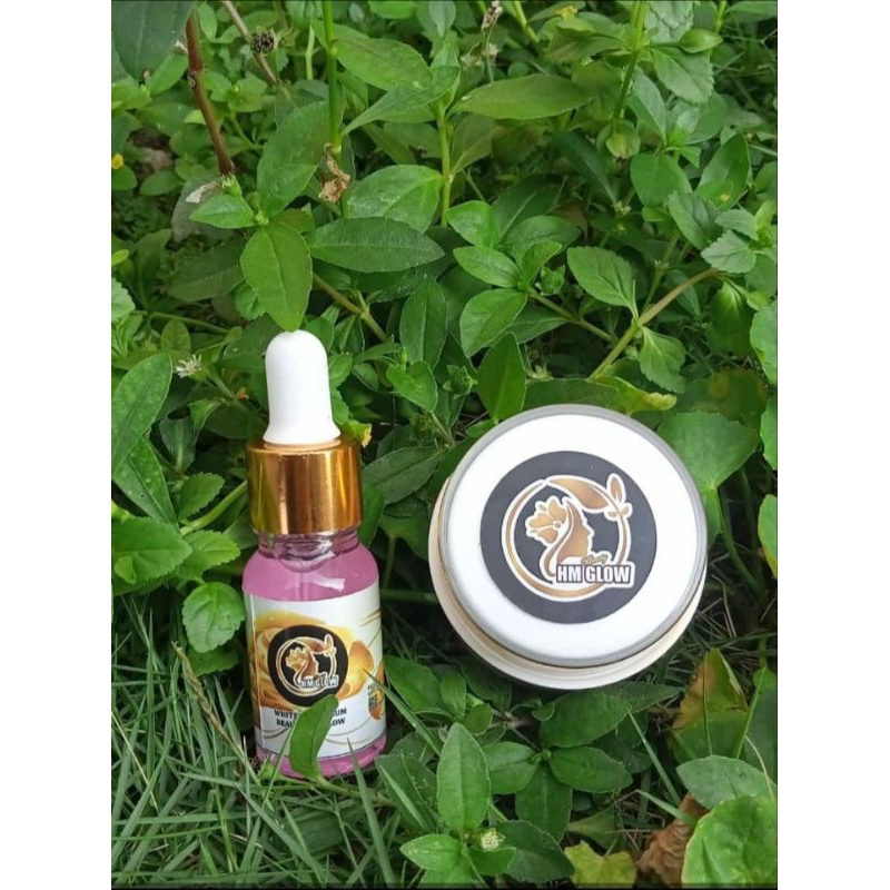Cream Dan Serum Beauty HM Glow Original || Perawatan Pemutih Wajah Cepat Glowing