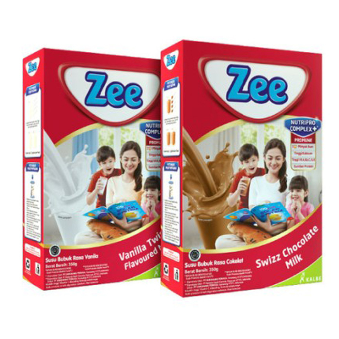 

ZEE Susu Bubuk Anak 3-12 Tahun - Vanilla Twist / Swizz Chocolate Milk 350g