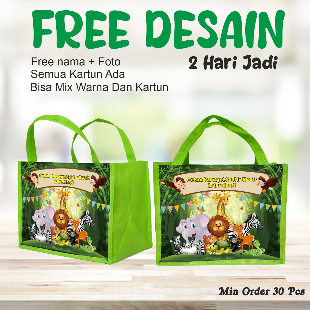 

TAS MUAT BOX BENTO SOVENIR ULANG TAHUN ANAK/GOODIE BAG/SOVENIR ULANG TAHUN ANAK ANAK/ MURAH DAN NGGAK RIBET
