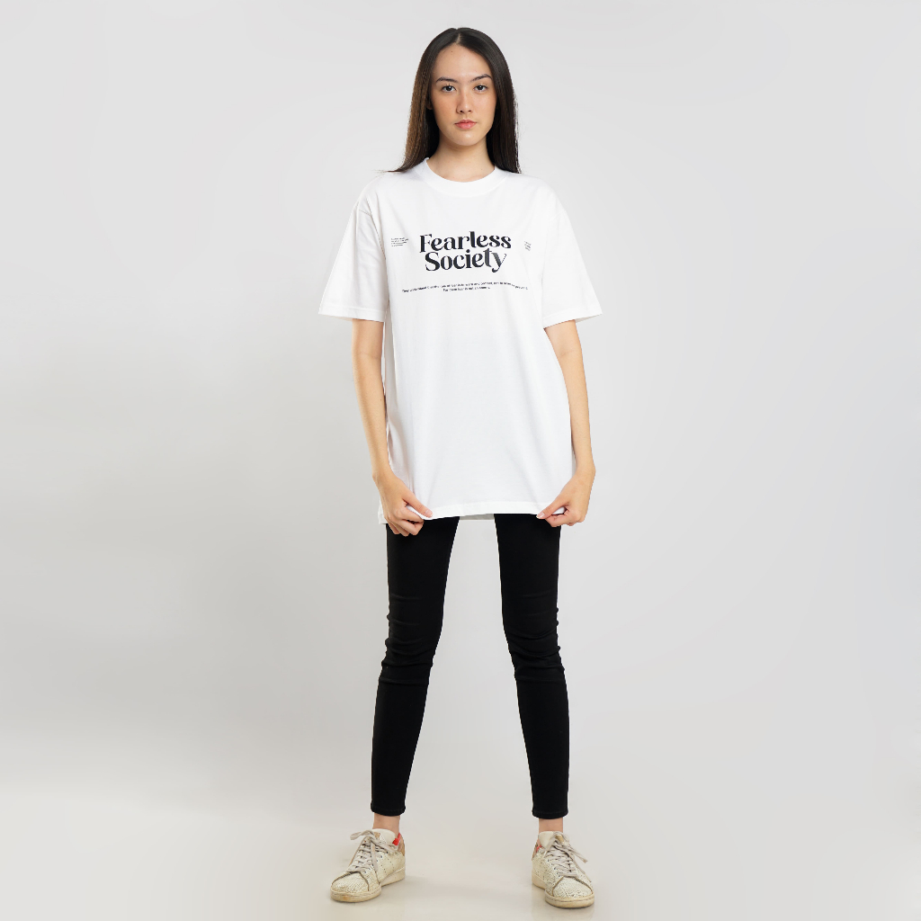 Almost Studio - T-Shirt - Less Fear - White