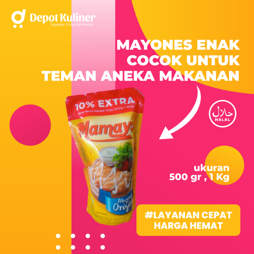 

Mayones Mamayo Saos Mayonnaise 500 gr dan 1KG