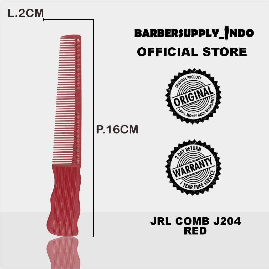 JRL BARBERING COMB SISIR POTONG RAMBUT SISIR PARTING J204