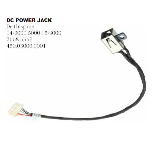 DC Power jack Dell 14-3000 5000 15-3000 3558 5552 3551 3555