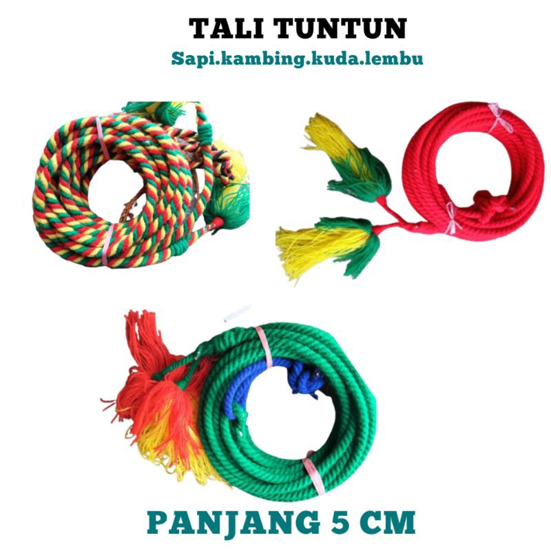 TALI TUNTUN KAMBING/KUDA/SAPI PANJANG 5 CM
