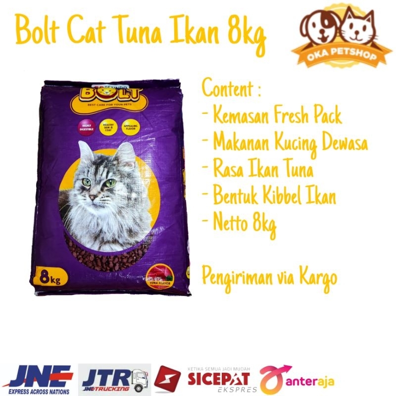 Bolt Cat Tuna Ikan 8kg - Makanan Kucing