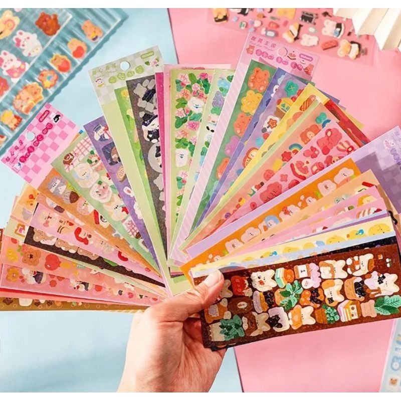 

[per pcs] Sticker stiker lucu murah diary jurnal cute deco hias random