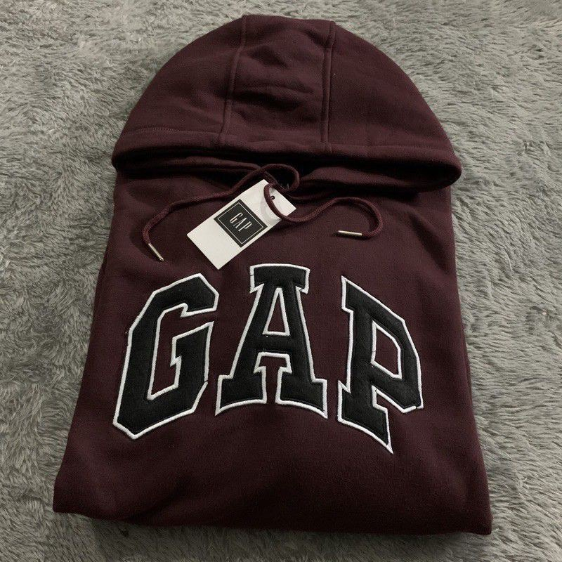 JACKET HOODIE GAP MAROON ORIGINAL 1 FULLTAG&amp;FULLBORDIR